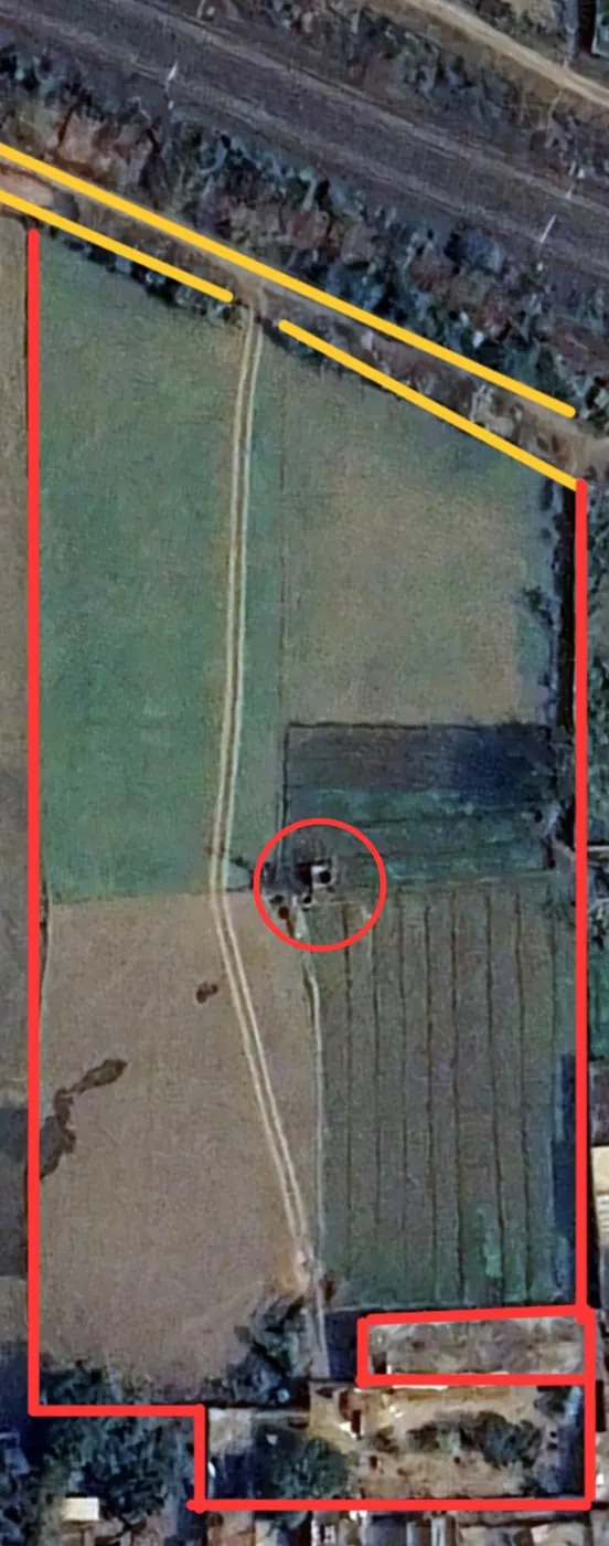 Aerial boundary map of an ArthAxis GROW farm site